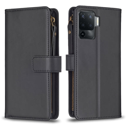 9 Card Slots Zipper Wallet Leather Flip Phone Case, For OPPO Find X6 Pro, For OPPO Find X6, For OPPO A96 5G / Reno7 Z, For OPPO A94 4G / Reno5 F / F19 Pro