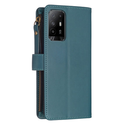 9 Card Slots Zipper Wallet Leather Flip Phone Case, For OPPO A94 5G / F19 Pro+ / Reno5 Z 5G, For OPPO A74 5G / A93 5G / A54 5G, For OPPO A74 4G / F19 4G, For OPPO A92 / A72 / A52