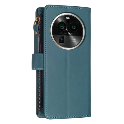 9 Card Slots Zipper Wallet Leather Flip Phone Case, For OPPO Find X6 Pro, For OPPO Find X6, For OPPO A96 5G / Reno7 Z, For OPPO A94 4G / Reno5 F / F19 Pro