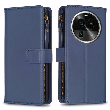9 Card Slots Zipper Wallet Leather Flip Phone Case, For OPPO Find X6 Pro, For OPPO Find X6, For OPPO A96 5G / Reno7 Z, For OPPO A94 4G / Reno5 F / F19 Pro