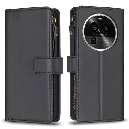 9 Card Slots Zipper Wallet Leather Flip Phone Case, For OPPO Find X6 Pro, For OPPO Find X6, For OPPO A96 5G / Reno7 Z, For OPPO A94 4G / Reno5 F / F19 Pro