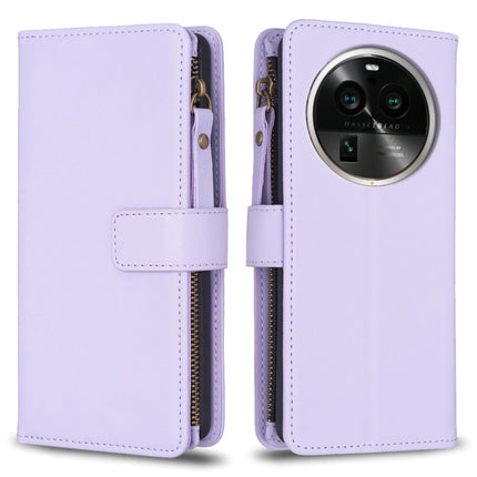 9 Card Slots Zipper Wallet Leather Flip Phone Case, For OPPO Find X6 Pro, For OPPO Find X6, For OPPO A96 5G / Reno7 Z, For OPPO A94 4G / Reno5 F / F19 Pro