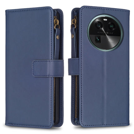 9 Card Slots Zipper Wallet Leather Flip Phone Case, For OPPO Find X6 Pro, For OPPO Find X6, For OPPO A96 5G / Reno7 Z, For OPPO A94 4G / Reno5 F / F19 Pro