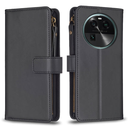 9 Card Slots Zipper Wallet Leather Flip Phone Case, For OPPO Find X6 Pro, For OPPO Find X6, For OPPO A96 5G / Reno7 Z, For OPPO A94 4G / Reno5 F / F19 Pro