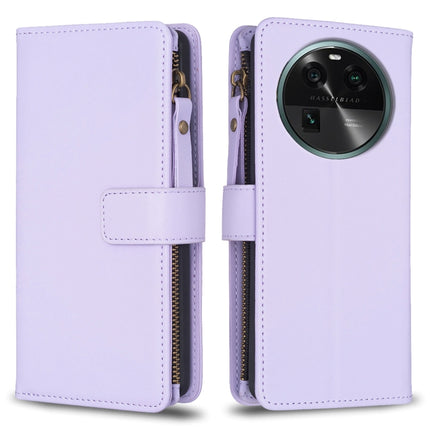 9 Card Slots Zipper Wallet Leather Flip Phone Case, For OPPO Find X6 Pro, For OPPO Find X6, For OPPO A96 5G / Reno7 Z, For OPPO A94 4G / Reno5 F / F19 Pro