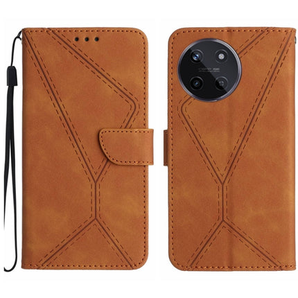 Stitching Embossed Leather Phone Case, For Realme C67 4G, For Realme 11 5G Global, For Realme C53, For Realme 11 4G Global
