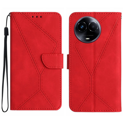 Stitching Embossed Leather Phone Case, For Realme C67 4G, For Realme 11 5G Global, For Realme C53, For Realme 11 4G Global