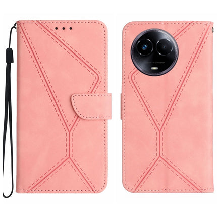 Stitching Embossed Leather Phone Case, For Realme C67 4G, For Realme 11 5G Global, For Realme C53, For Realme 11 4G Global