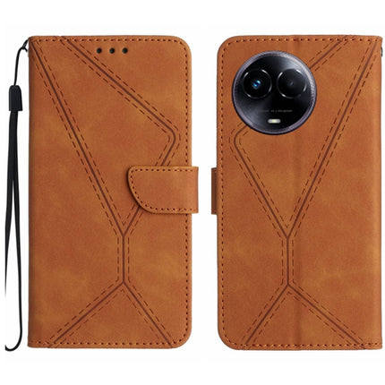 Stitching Embossed Leather Phone Case, For Realme C67 4G, For Realme 11 5G Global, For Realme C53, For Realme 11 4G Global