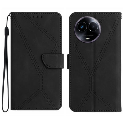 Stitching Embossed Leather Phone Case, For Realme C67 4G, For Realme 11 5G Global, For Realme C53, For Realme 11 4G Global