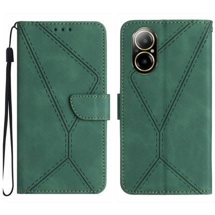 Stitching Embossed Leather Phone Case, For Realme C67 4G, For Realme 11 5G Global, For Realme C53, For Realme 11 4G Global