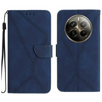 Stitching Embossed Leather Phone Case, For Realme C63 5G, For Realme 12 5G Global, For Realme 12+ Global, For Realme 12 Pro/12 Pro+ Global