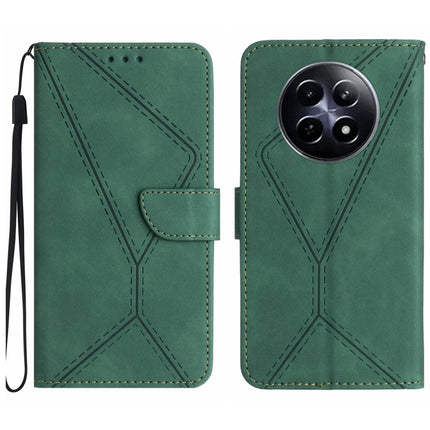 Stitching Embossed Leather Phone Case, For Realme C63 5G, For Realme 12 5G Global, For Realme 12+ Global, For Realme 12 Pro/12 Pro+ Global