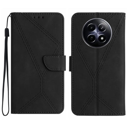 Stitching Embossed Leather Phone Case, For Realme C63 5G, For Realme 12 5G Global, For Realme 12+ Global, For Realme 12 Pro/12 Pro+ Global