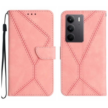 Stitching Embossed Leather Phone Case, For Realme C75 4G, For Realme 13+ 5G Global, For Realme 13 Pro 5G / 13 Pro+ 5G, For Realme C63 4G Global/ C61
