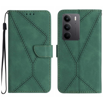 Stitching Embossed Leather Phone Case, For Realme C75 4G, For Realme 13+ 5G Global, For Realme 13 Pro 5G / 13 Pro+ 5G, For Realme C63 4G Global/ C61