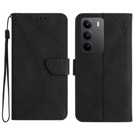 Stitching Embossed Leather Phone Case, For Realme C75 4G, For Realme 13+ 5G Global, For Realme 13 Pro 5G / 13 Pro+ 5G, For Realme C63 4G Global/ C61