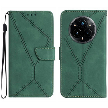 Stitching Embossed Leather Phone Case, For Realme C75 5G, For Realme 14 5G Global / P3 5G Global, For Realme P3 Pro 5G Global, For Realme 14 Pro+ 5G