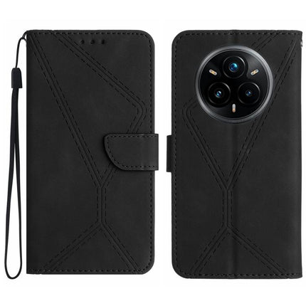 Stitching Embossed Leather Phone Case, For Realme C75 5G, For Realme 14 5G Global / P3 5G Global, For Realme P3 Pro 5G Global, For Realme 14 Pro+ 5G