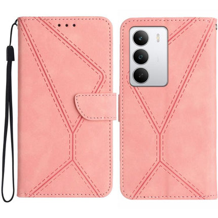 Stitching Embossed Leather Phone Case, For Realme C85 Pro 4G, For Realme 15T 5G, For Realme 15 5G Global / 15 Pro 5G Global, For Realme C71 4G