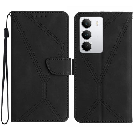 Stitching Embossed Leather Phone Case, For Realme C85 Pro 4G, For Realme 15T 5G, For Realme 15 5G Global / 15 Pro 5G Global, For Realme C71 4G