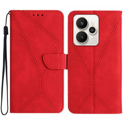 Stitching Embossed Leather Phone Case, For Realme C85 Pro 4G, For Realme 15T 5G, For Realme 15 5G Global / 15 Pro 5G Global, For Realme C71 4G
