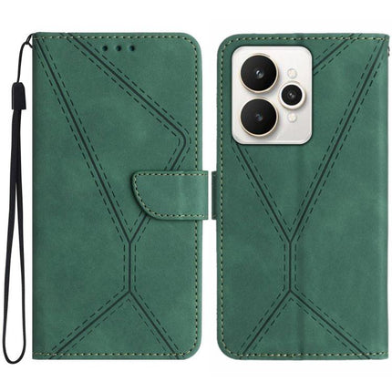Stitching Embossed Leather Phone Case, For Realme C85 Pro 4G, For Realme 15T 5G, For Realme 15 5G Global / 15 Pro 5G Global, For Realme C71 4G