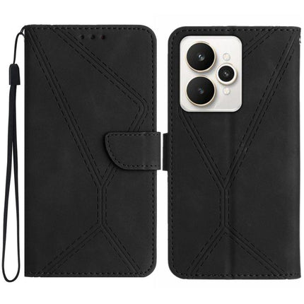 Stitching Embossed Leather Phone Case, For Realme C85 Pro 4G, For Realme 15T 5G, For Realme 15 5G Global / 15 Pro 5G Global, For Realme C71 4G