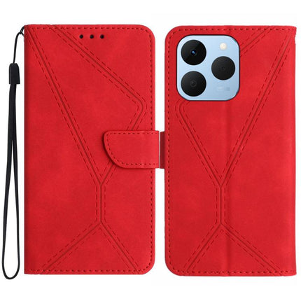Stitching Embossed Leather Phone Case, For Realme C85 Pro 4G, For Realme 15T 5G, For Realme 15 5G Global / 15 Pro 5G Global, For Realme C71 4G