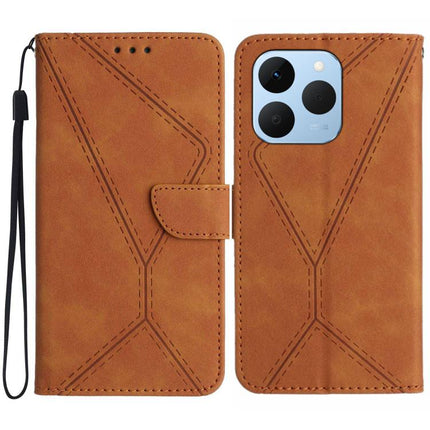 Stitching Embossed Leather Phone Case, For Realme C85 Pro 4G, For Realme 15T 5G, For Realme 15 5G Global / 15 Pro 5G Global, For Realme C71 4G