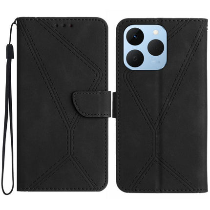 Stitching Embossed Leather Phone Case, For Realme C85 Pro 4G, For Realme 15T 5G, For Realme 15 5G Global / 15 Pro 5G Global, For Realme C71 4G