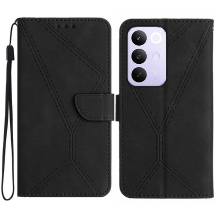 Stitching Embossed Leather Phone Case, For Realme C85 Pro 4G, For Realme 15T 5G, For Realme 15 5G Global / 15 Pro 5G Global, For Realme C71 4G