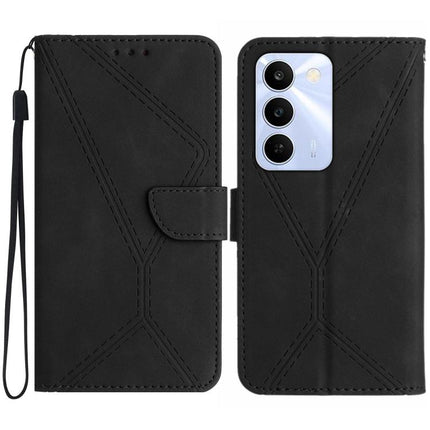 Stitching Embossed Leather Phone Case, For Realme C100 4G, For Realme C83 5G, For Realme 16 Pro+ 5G, For Realme C85 5G