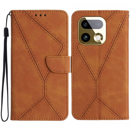 Stitching Embossed Leather Phone Case, For Realme C100 4G, For Realme C83 5G, For Realme 16 Pro+ 5G, For Realme C85 5G