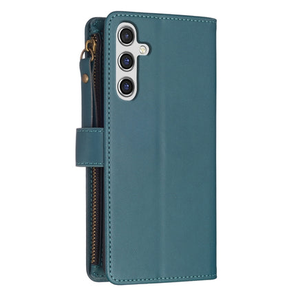 9 Card Slots Zipper Wallet Leather Flip Phone Case, For Samsung Galaxy S24+ 5G, For Samsung Galaxy S23 FE 5G, For Samsung Galaxy S24 5G, For Samsung Galaxy A34 5G
