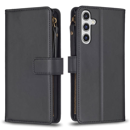 9 Card Slots Zipper Wallet Leather Flip Phone Case, For Samsung Galaxy S24+ 5G, For Samsung Galaxy S23 FE 5G, For Samsung Galaxy S24 5G, For Samsung Galaxy A34 5G