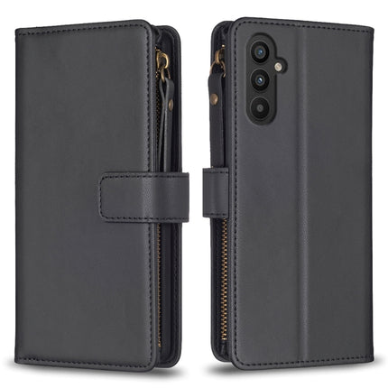 9 Card Slots Zipper Wallet Leather Flip Phone Case, For Samsung Galaxy A55, For Samsung Galaxy A24 4G, For Samsung Galaxy A15, For Samsung Galaxy S24 Ultra 5G