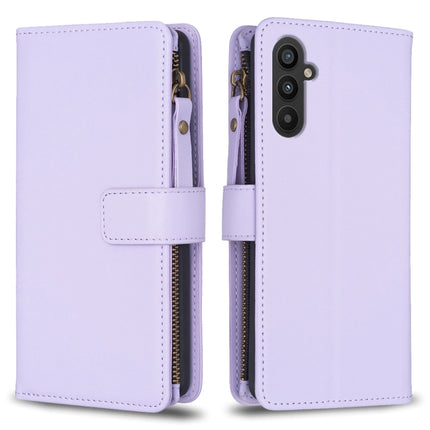 9 Card Slots Zipper Wallet Leather Flip Phone Case, For Samsung Galaxy A55, For Samsung Galaxy A24 4G, For Samsung Galaxy A15, For Samsung Galaxy S24 Ultra 5G