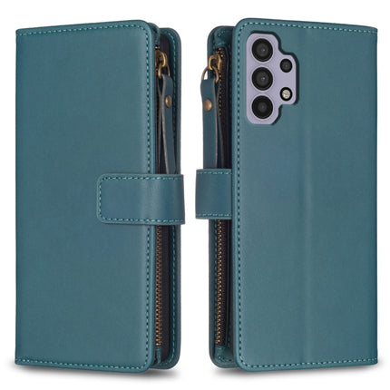 9 Card Slots Zipper Wallet Leather Flip Phone Case, For Samsung Galaxy A32 5G, For Samsung Galaxy S21 5G, For Samsung Galaxy S21+ 5G, For Samsung Galaxy S21 Ultra 5G