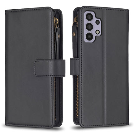 9 Card Slots Zipper Wallet Leather Flip Phone Case, For Samsung Galaxy A32 5G, For Samsung Galaxy S21 5G, For Samsung Galaxy S21+ 5G, For Samsung Galaxy S21 Ultra 5G