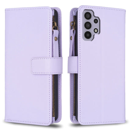 9 Card Slots Zipper Wallet Leather Flip Phone Case, For Samsung Galaxy A32 5G, For Samsung Galaxy S21 5G, For Samsung Galaxy S21+ 5G, For Samsung Galaxy S21 Ultra 5G