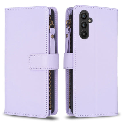 9 Card Slots Zipper Wallet Leather Flip Phone Case, For Samsung Galaxy S23 FE 5G, For Samsung Galaxy A14, For Samsung Galaxy S24 5G, For Samsung Galaxy A34 5G