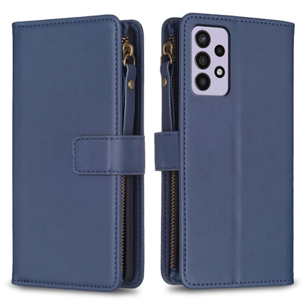 9 Card Slots Zipper Wallet Leather Flip Phone Case, For Samsung Galaxy A32 4G, For Samsung Galaxy A72, For Samsung Galaxy A52, For Samsung Galaxy A53