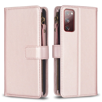 9 Card Slots Zipper Wallet Leather Flip Phone Case, For Samsung Galaxy A54 5G, For Samsung Galaxy S23 Ultra 5G, For Samsung Galaxy S23 5G, For Samsung Galaxy S20 FE