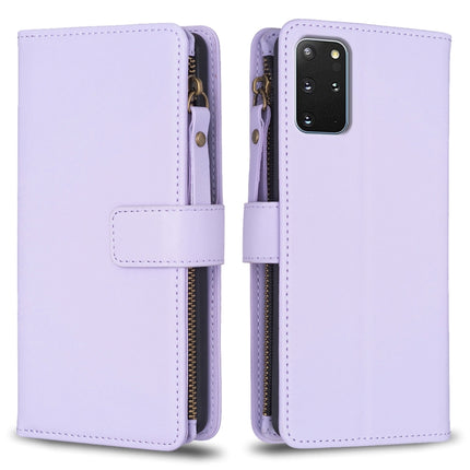 9 Card Slots Zipper Wallet Leather Flip Phone Case, For Samsung Galaxy S20, For Samsung Galaxy S20+, For Samsung Galaxy A71 4G, For Samsung Galaxy A51 4G