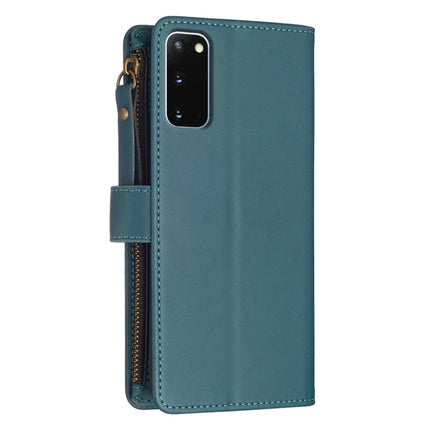 9 Card Slots Zipper Wallet Leather Flip Phone Case, For Samsung Galaxy S20, For Samsung Galaxy S20+, For Samsung Galaxy A71 4G, For Samsung Galaxy A51 4G