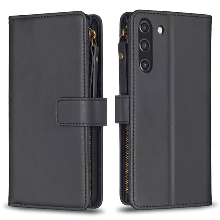 9 Card Slots Zipper Wallet Leather Flip Phone Case, For Samsung Galaxy A22 4G, For Samsung Galaxy A22 5G, For Samsung Galaxy S21 FE 5G, For Samsung Galaxy A23 4G