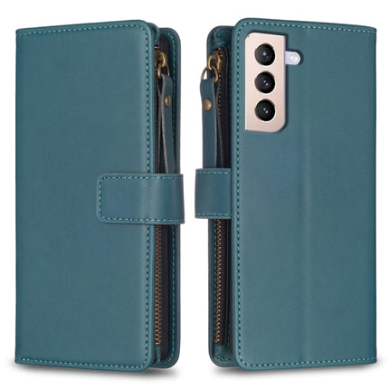 9 Card Slots Zipper Wallet Leather Flip Phone Case, For Samsung Galaxy A32 5G, For Samsung Galaxy S21 5G, For Samsung Galaxy S21+ 5G, For Samsung Galaxy S21 Ultra 5G