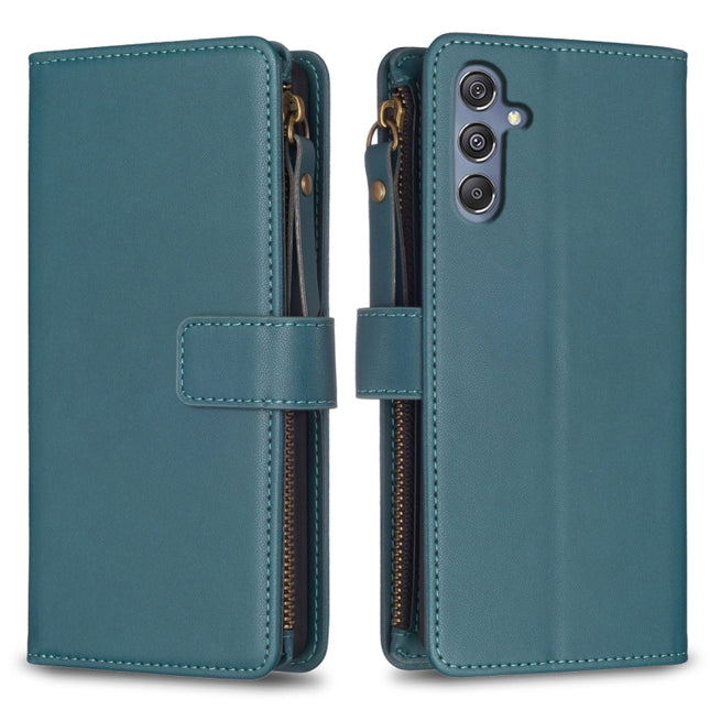 9 Card Slots Zipper Wallet Leather Flip Phone Case, For Samsung Galaxy M34 5G, For Samsung Galaxy A55, For Samsung Galaxy A15, For Samsung Galaxy A24 4G