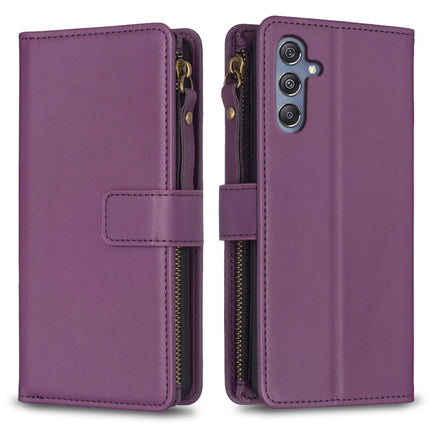 9 Card Slots Zipper Wallet Leather Flip Phone Case, For Samsung Galaxy M34 5G, For Samsung Galaxy A55, For Samsung Galaxy A15, For Samsung Galaxy A24 4G